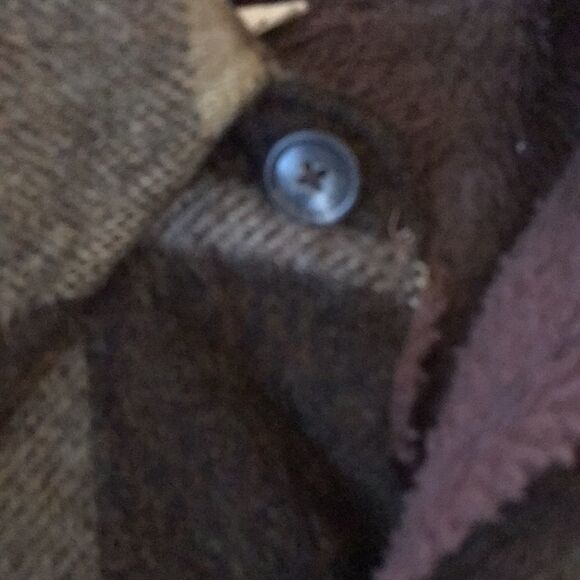 Vintage Maine Plaid Sherpa lined Sears Retro Hipster lumberjack Shirt Jacket 44 - Picture 4 of 6